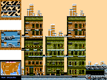 Thumbnail for a map of New Orleans for the NES game Captain America And The Avengers.