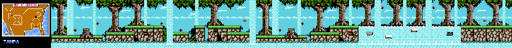 Thumbnail for a map of Tampa for the NES game Captain America And The Avengers.