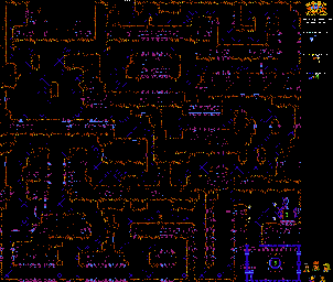 Thumbnail for a map of Yellowstone National Park (Inside) for the NES game Captain Planet And The Planeteers.