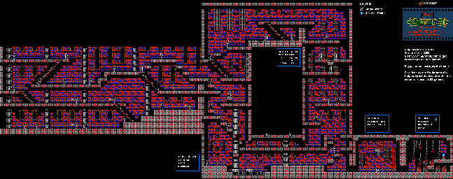 Thumbnail for a map of Laruba Mansion for the NES game Castlevania II: Simon's Quest.