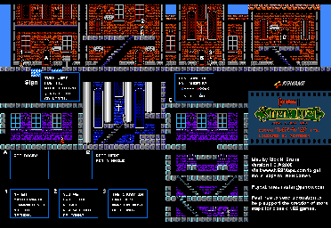 Thumbnail for a map of Town Of Doina for the NES game Castlevania II: Simon's Quest.