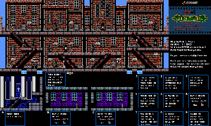 Thumbnail for a map of Town Of Jova for the NES game Castlevania II: Simon's Quest.
