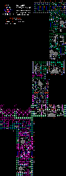 Thumbnail for a map of Level 2: The Clock Tower Of Untimely Death (Down) for the NES game Castlevania III: Dracula's Curse.