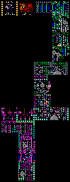 Thumbnail for a map of Level 2: The Clock Tower Of Untimely Death (Unmarked) for the NES game Castlevania III: Dracula's Curse.