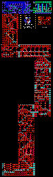 Thumbnail for a map of Level 5a: The Tower Of Terror (Unmarked) for the NES game Castlevania III: Dracula's Curse.