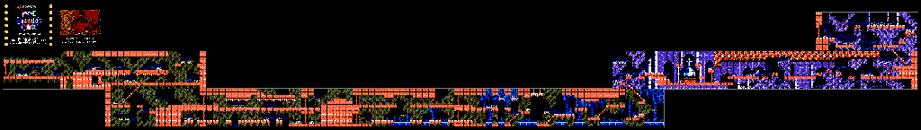 Thumbnail for a map of Level 5b - Part 1: The Lost Son Of Dracula (Unmarked) for the NES game Castlevania III: Dracula's Curse.