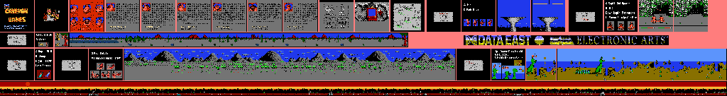 Thumbnail for a map of Events for the NES game Caveman Games.