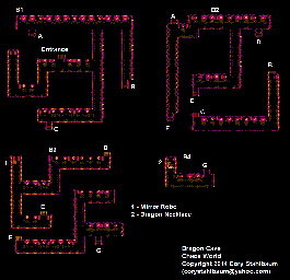 Thumbnail for a map of Dragon Cave for the NES game Chaos World.