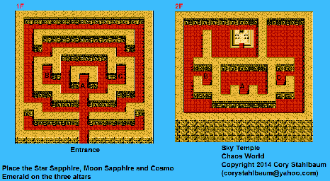 Thumbnail for a map of Sky Temple for the NES game Chaos World.