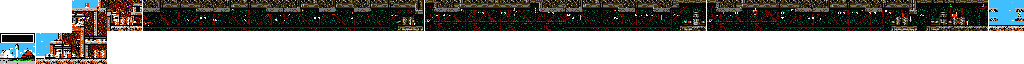 Thumbnail for a map of Level 6 Western World for the NES game Chip 'N Dale: Rescue Rangers 2.