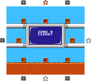 Thumbnail for a map of Area B Bonus for the NES game Chip 'N Dale: Rescue Rangers.