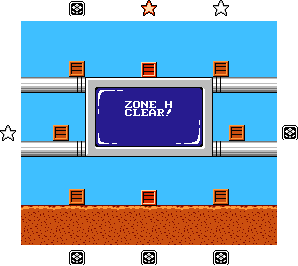 Thumbnail for a map of Area H Bonus for the NES game Chip 'N Dale: Rescue Rangers.