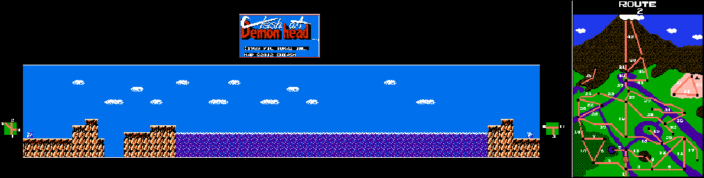 Thumbnail for a map of Route 02 for the NES game Clash At Demonhead.