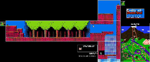 Thumbnail for a map of Route 06 for the NES game Clash At Demonhead.
