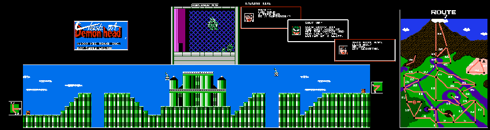 Thumbnail for a map of Route 07 for the NES game Clash At Demonhead.