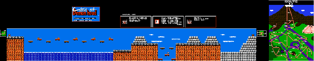 Thumbnail for a map of Route 14 for the NES game Clash At Demonhead.
