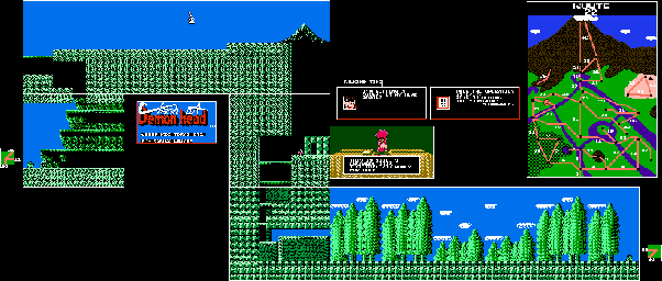 Thumbnail for a map of Route 22 for the NES game Clash At Demonhead.