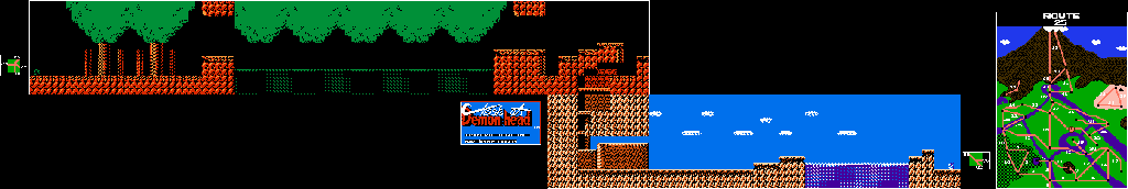 Thumbnail for a map of Route 25 for the NES game Clash At Demonhead.