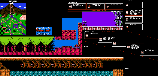 Thumbnail for a map of Route 35 for the NES game Clash At Demonhead.