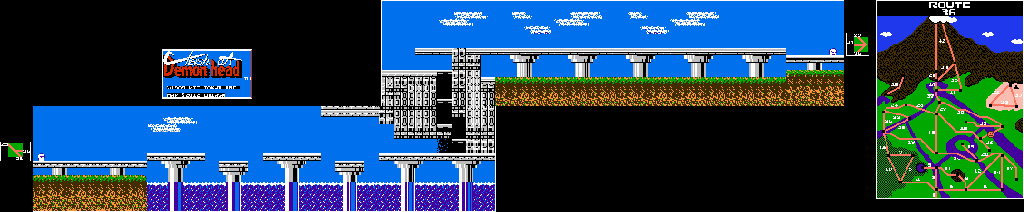 Thumbnail for a map of Route 36 for the NES game Clash At Demonhead.