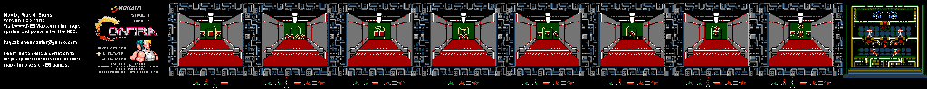 Thumbnail for a map of Stage 4: Base 2 for the NES game Contra.