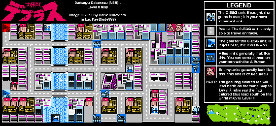 Thumbnail for a map of Level 06 for the NES game Daikaijyu Deburasu.