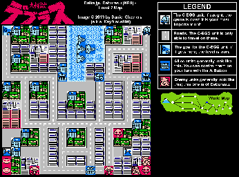 Thumbnail for a map of Level 07 for the NES game Daikaijyu Deburasu.