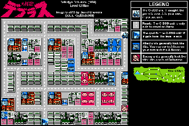 Thumbnail for a map of Level 12 for the NES game Daikaijyu Deburasu.