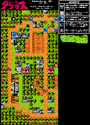 Thumbnail for a map of Level 13 for the NES game Daikaijyu Deburasu.