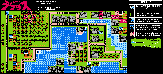 Thumbnail for a map of Level 15 for the NES game Daikaijyu Deburasu.