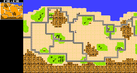 Thumbnail for a map of Offense & Defense for the NES game Desert Commander.