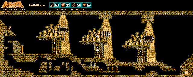 Thumbnail for a map of Cavern 4 for the NES game Digger: The Legend Of The Lost City - Starring Digger T. Rock.