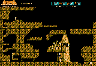 Thumbnail for a map of Cavern 7 for the NES game Digger: The Legend Of The Lost City - Starring Digger T. Rock.