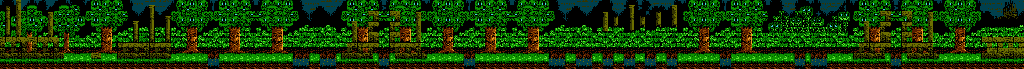 Thumbnail for a map of Level 11: Dark Forest World for the NES game Donald Land.