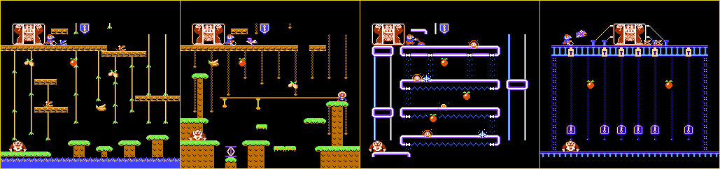 Thumbnail for a map of Maps for the NES game Donkey Kong Jr..