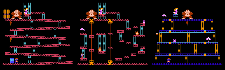 Thumbnail for a map of Maps for the NES game Donkey Kong.