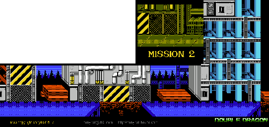 Thumbnail for a map of Mode A Mission 2 (Unmarked) for the NES game Double Dragon.