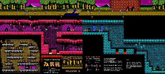 Thumbnail for a map of Mode A Mission 3 for the NES game Double Dragon.