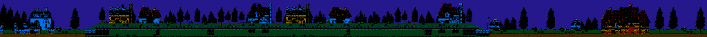 Thumbnail for a map of Stage 3: Town (Mr. Hyde) for the NES game Dr. Jekyll And Mr. Hyde.
