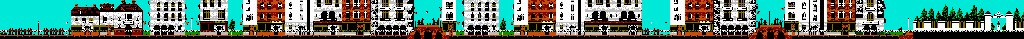 Thumbnail for a map of Stage 6: Street (Dr. Jekyll) for the NES game Dr. Jekyll And Mr. Hyde.
