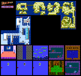 Thumbnail for a map of The Seven Islands for the NES game Dragon Power.