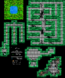 Thumbnail for a map of Main World Cave Of Enticement for the NES game Dragon Warrior III.