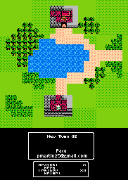 Thumbnail for a map of Main World New Town 02 for the NES game Dragon Warrior III.