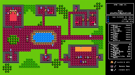 Thumbnail for a map of Main World New Town 05 for the NES game Dragon Warrior III.