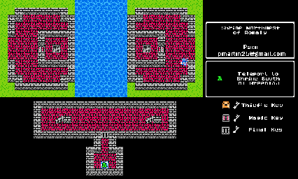 Thumbnail for a map of Main World Shrine Northwest Of Romaly for the NES game Dragon Warrior III.