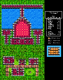 Thumbnail for a map of Main World Tiny Village Of Lancel for the NES game Dragon Warrior III.