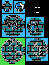 Thumbnail for a map of Main World Tower Of Shanpane for the NES game Dragon Warrior III.