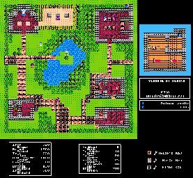 Thumbnail for a map of Main World Village Of Kanave for the NES game Dragon Warrior III.