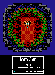 Thumbnail for a map of World Of Darkness: Alefgard Shrine Of The Poison Swamp for the NES game Dragon Warrior III.