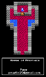 Thumbnail for a map of Chapter 4: The Sisters Of Monbaraba House Of Prophecy for the NES game Dragon Warrior IV.